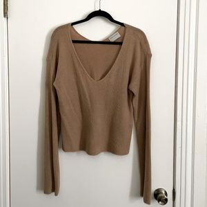 Modern Citizen Tan Lightweight Sweater Size L